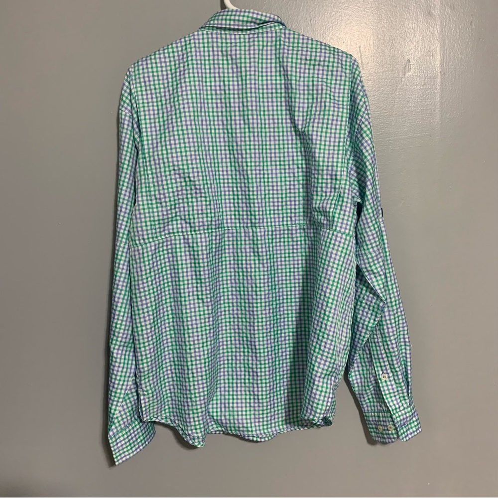 Southern Marsh Men's Button Shirt Fieldtec Fishing Outdoor Vented Plaid Size M - Picture 2 of 7